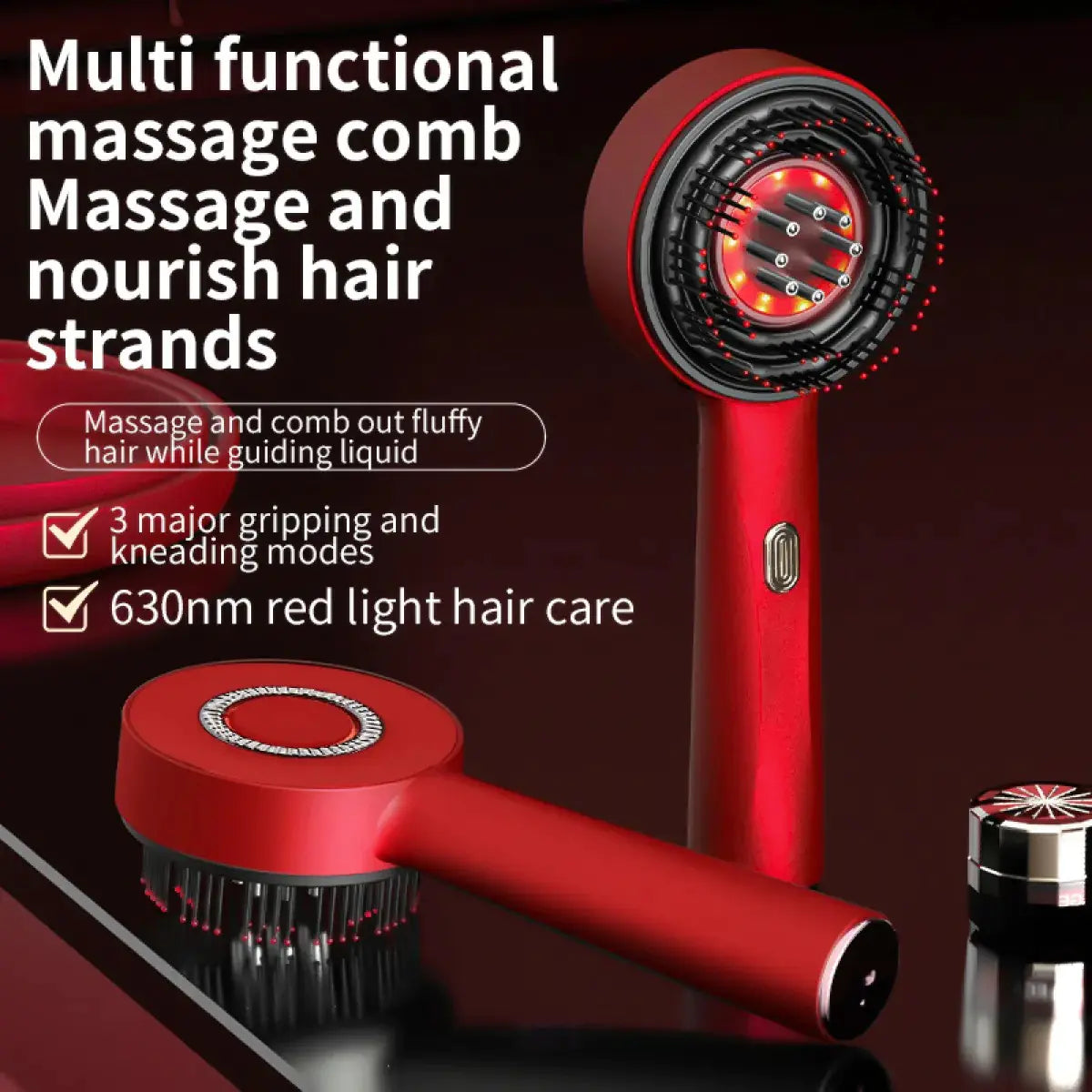 Complete Hair Revival Kit - ScalpPulse Comb and Glow Restore Hair Mask Bundle